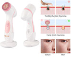 Cleansing Brush-Latest Advanced cleasing Technology &3 Brush Heads-USB Rechargeable Electric Rotating Face-Advanced Face Spa