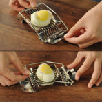 Stainless Steel Egg Cutter 1 Packs Multi-Functional Egg Fruit Slicer Egg Divider Kitchen Utility Gadget