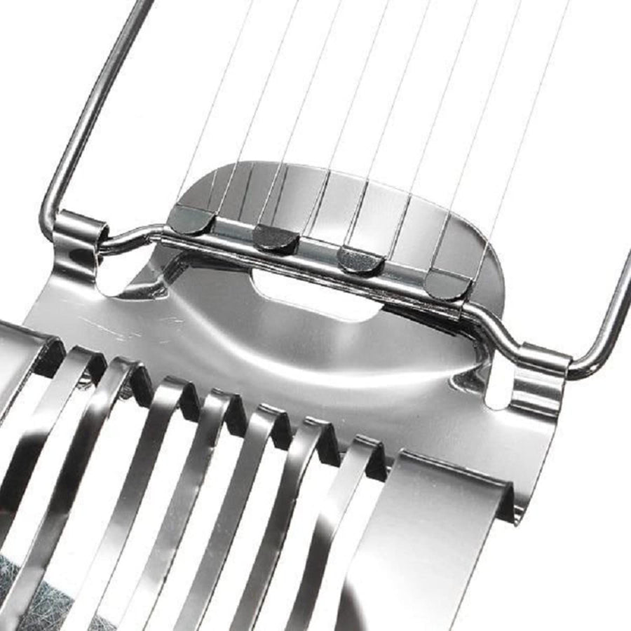 Stainless Steel Egg Cutter 1 Packs Multi-Functional Egg Fruit Slicer Egg Divider Kitchen Utility Gadget
