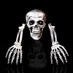 Halloween Decorations Skeleton Stakes, Groundbreakers for Best Halloween Yard Decorations Outdoor Graveyard
