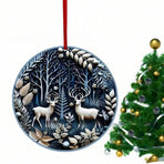 6Pcs Christmas Tree Hanging,Ornament Snowman Elk Christmas,Tree Decoration for Xmas Home DécorChristmas Hanging Ornament