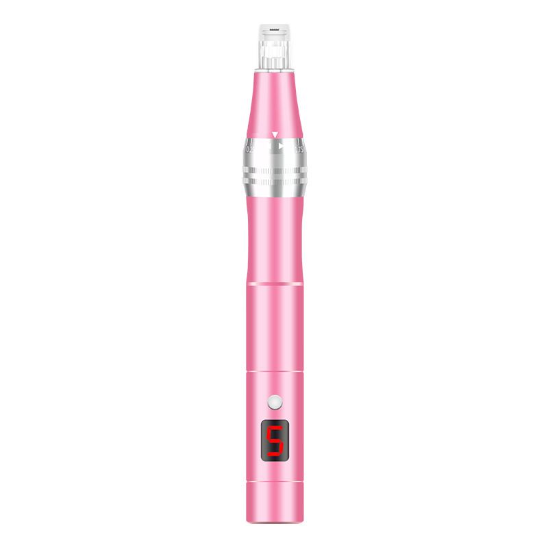 Rechargeable Microneedling Derma Pen Skin Care Microneedle Electric Derma Stamp Safe Nano Needling Pen at Home