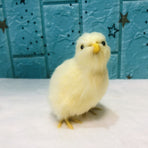 4 Pcs Realistic Plush Little Chick Figurine Lifelike Furry Animal Toy Simulated Chicken Sound Photography Props Easter Chicks