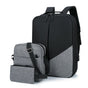 Fashion Backpack Three Piece Color Computer Business Bag Shoulder Men's Hiking Water (Grey, 30X10X41CM)