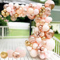 Orange Balloon Arch Kit Metallic Chrome Ballons with  Globos and Rose Gold Confetti Latex Balloon Wedding Birthday Party Decor