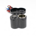 Motorcycle Phone,Handlebar Power Cigarette Lighter Socket Single USB Blue LED Waterproof for Electronic Devices