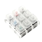 Mechanical Keyboard Switches 9-axis Keyboard Tester Kit with Clear Keycaps for Box Mechanical Keyboard Accessories