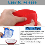 Silicone Mini Ice Cube Trays 2 Pack, 160 Crushed Ice Cube Molds Easy Release Small Ice Cube for Chilling Stackable Ice Trays