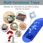 Silicone Mini Ice Cube Trays 2 Pack, 160 Crushed Ice Cube Molds Easy Release Small Ice Cube for Chilling Stackable Ice Trays