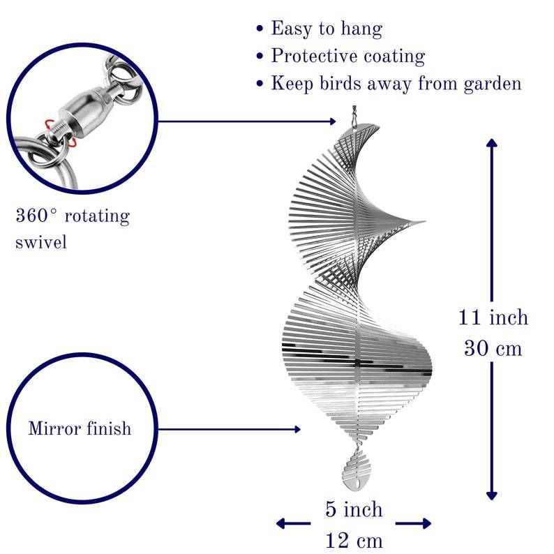 Metal Garden Spinners Outdoor Garden Art for Backyard Outdoor Hanging Decor and Spinners for Yard and Garden Ornaments Shape