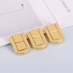 4Pcs Toggle Catch Lock, 25*33mm 9g (LxW) Zinc Alloy Hasp Lock Latch Clasp for Jewelry Box Wooden Case, Gold
