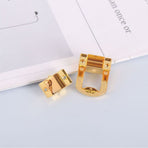 4Pcs Toggle Catch Lock, 25*33mm 9g (LxW) Zinc Alloy Hasp Lock Latch Clasp for Jewelry Box Wooden Case, Gold