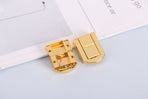 4Pcs Toggle Catch Lock, 25*33mm 9g (LxW) Zinc Alloy Hasp Lock Latch Clasp for Jewelry Box Wooden Case, Gold