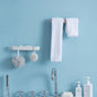 3 Pcs Wall Mounted Slippers Rack House Slippers Hanger Shower-shoe Holders Wall Mount Shower Slippers Organizers with Sticky
