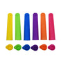 Silicone Ice Pop Molds,BPA Free Popsicle Molds with Attached Lids,Reusable DIY Popsicle Molds for Kids,Set of 6