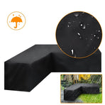 Shaped Sectional Sofa Cover, Waterproof Patio L Shape Sofa Covers for Outdoor Patio Garden Sectional Furniture Set, Dustproof