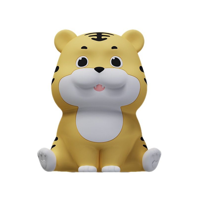 Tiger Pier Small Night Lamp Aesthetic Night Light Silicone Night Light Lion Nursery Light Tiger Bedside Lamp Bedroom Night Light