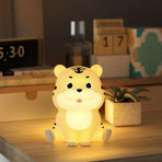 Tiger Pier Small Night Lamp Aesthetic Night Light Silicone Night Light Lion Nursery Light Tiger Bedside Lamp Bedroom Night Light