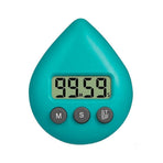 Silent Non-Ticking Battery Operated Shower Timer, Waterproof Digital Timer, Small Size Cute Timer with Cute Hook (Green)