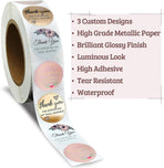 Thank You Label Stickers Roll Store Packing Envelope Seals Stickers Adhesive 1inch Thank You for Supporting My Small Business