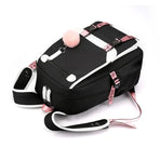 Fashion Backpack Casual Laptop Backpack Large Capacity Backpack Outdoor Daypack Travel Bag  Middle School Students Bookbag(black)