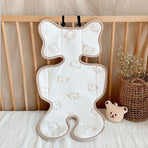 Breathable Baby Pad Must Get Pram Addition Bear Pattern Pram Cooling Insert Soft & Comfortable Pad for Infants Pram Insert（2pcs）