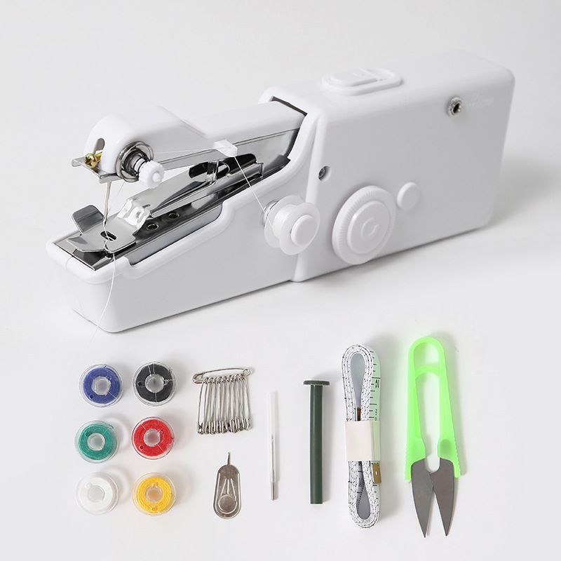 Handheld Sewing Machine Mini Portable Sewing Tool More Friendly to the Handicapped Easy-to-operate Portable(battery not included）