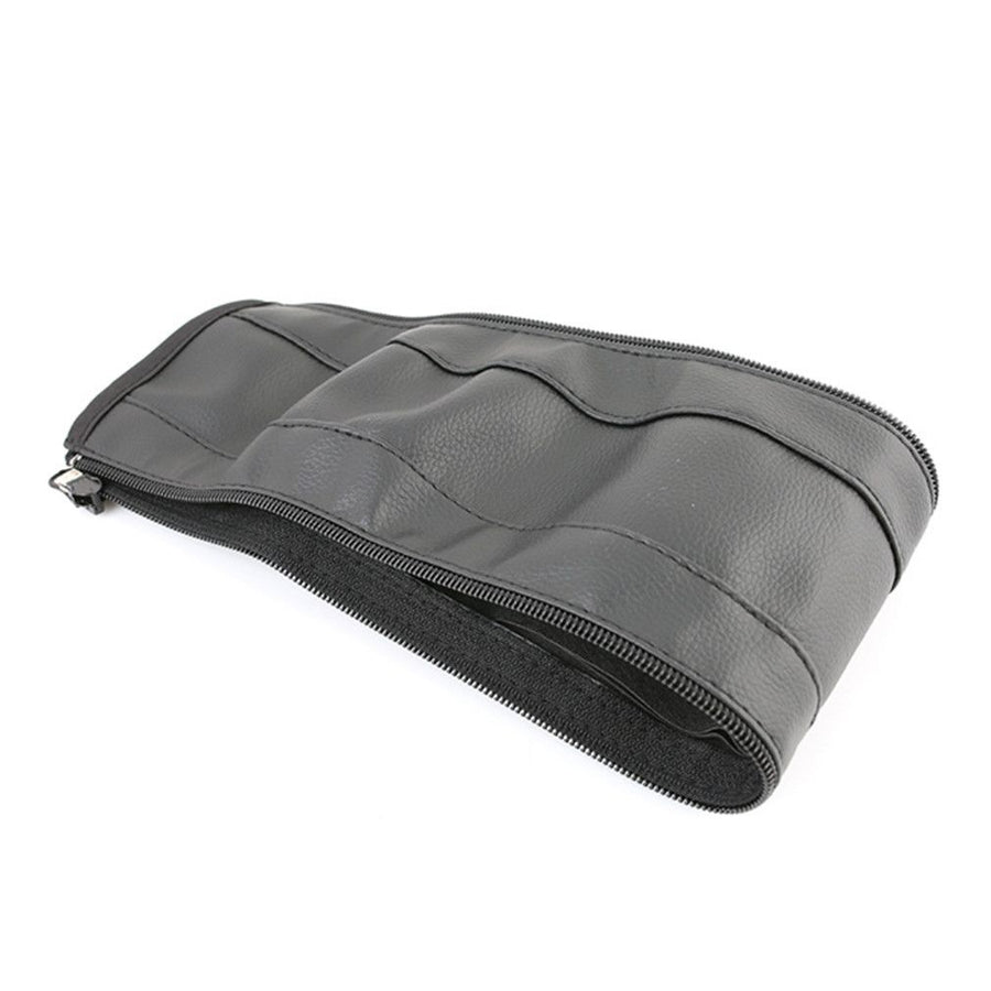Baby Stroller Armrest Handle Sleeve Cover Replacement,Universal Zipper Handle Cover,Artificial Leather (Black)