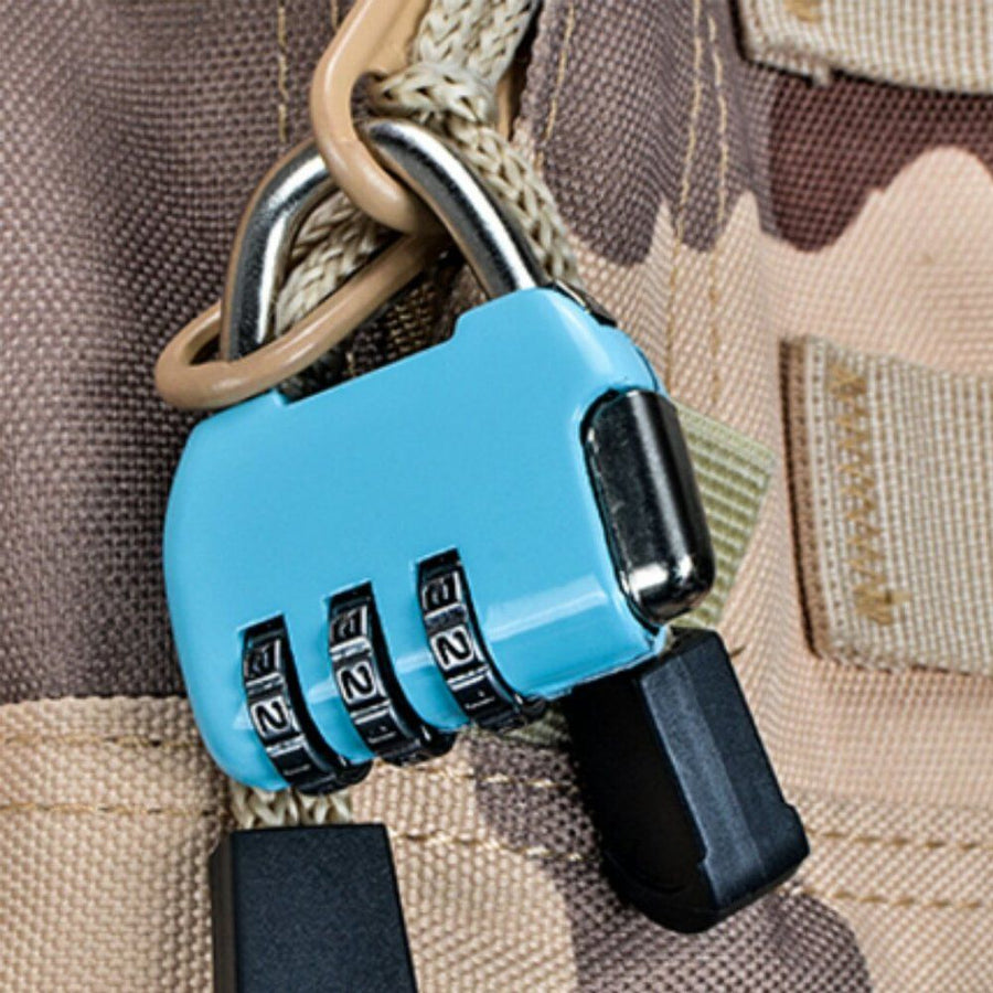 3 Pack Combination Lock 3 Digit Padlock Resettable and Waterproof for School Gym Suitcases Locker, Luggage, Briefcases, Computer