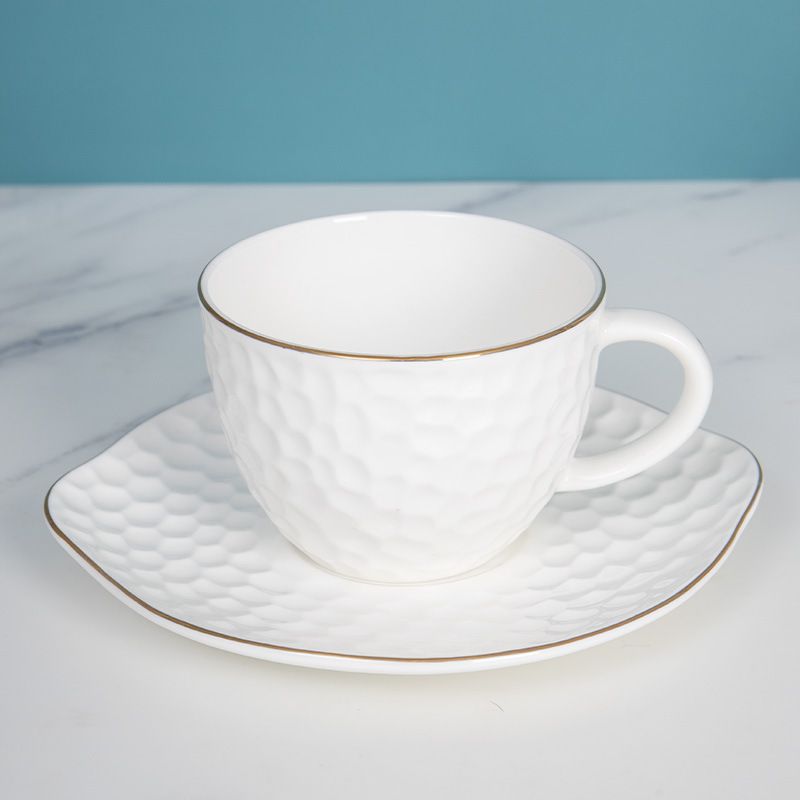 Ceramic Coffee Mugs with Texture Patterns for Man,Woman,Dad,Mom, Modern Coffee Mugs Set of 2 for Latte/Cappuccino/Cocoa