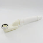 Flexible Freestanding Tub Drain Kit - Low Profile Flat P Trap for Bathtub Shower Drain Pipe - 1 1/2 inch Diameter