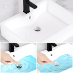Bathroom Sink Drain with Overflow, Pure Home Pop Up Sink Drain for Bathroom Vessel Sink- Polished Chrome