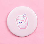 Folding Mirror, Hand-held Vanity Mirror, Portable Cute Mini Daisy Small Mirror, Small Round Mirror in Student Dormitory-5pcs