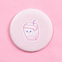 Folding Mirror, Hand-held Vanity Mirror, Portable Cute Mini Daisy Small Mirror, Small Round Mirror in Student Dormitory-5pcs