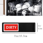 Dishwasher Magnet, Clean Dirty Sign Indicator For Dishwasher Non-Scratch Easy To Read And Strong Slide For Changing Signs