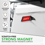 Dishwasher Magnet, Clean Dirty Sign Indicator For Dishwasher Non-Scratch Easy To Read And Strong Slide For Changing Signs