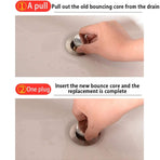 Universal Wash Basin Bounce Drain Filter No Overflow Pop Up Bathroom Sink Drain Plug with Basket Latest Technology