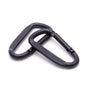 Heavy Duty Black Carabiner Clip -3.14" Carabiners D Shaped Spring Hooks-3pcs. Easily operate the loaded gate with one hand.