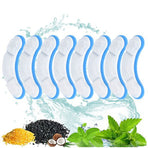 8PCS Pet Fountain Filter Replacements, Blue White Filter Element for Automatic Cat Water Fountain Dog Water Dispenser