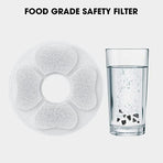 8 Packs Cat Water Fountain Food Grade Replacement Filters & Sponges Automatic Pet (8 Carbon Filters+8 Sponge Filters)