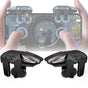 Cell Phone Triggers with 4 Buttons Gamer Thimbles for Shooting New High Precision Mapping Tech To Best Simulate Human Finger Touch.