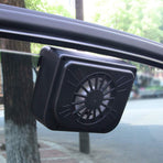 Solar Powered Car Ventilator Window Solar Exhaust Radiator Fan, Window Windshield Auto Air Vent Cooling Fan System Cooler