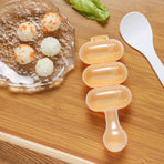 Rice Ball Mold,Rice Ball Shaker, Ball Shaped Kitchen Tools DIY Lunch, Maker Mould Food Decor for Kids, Mold With a Mini Rice
