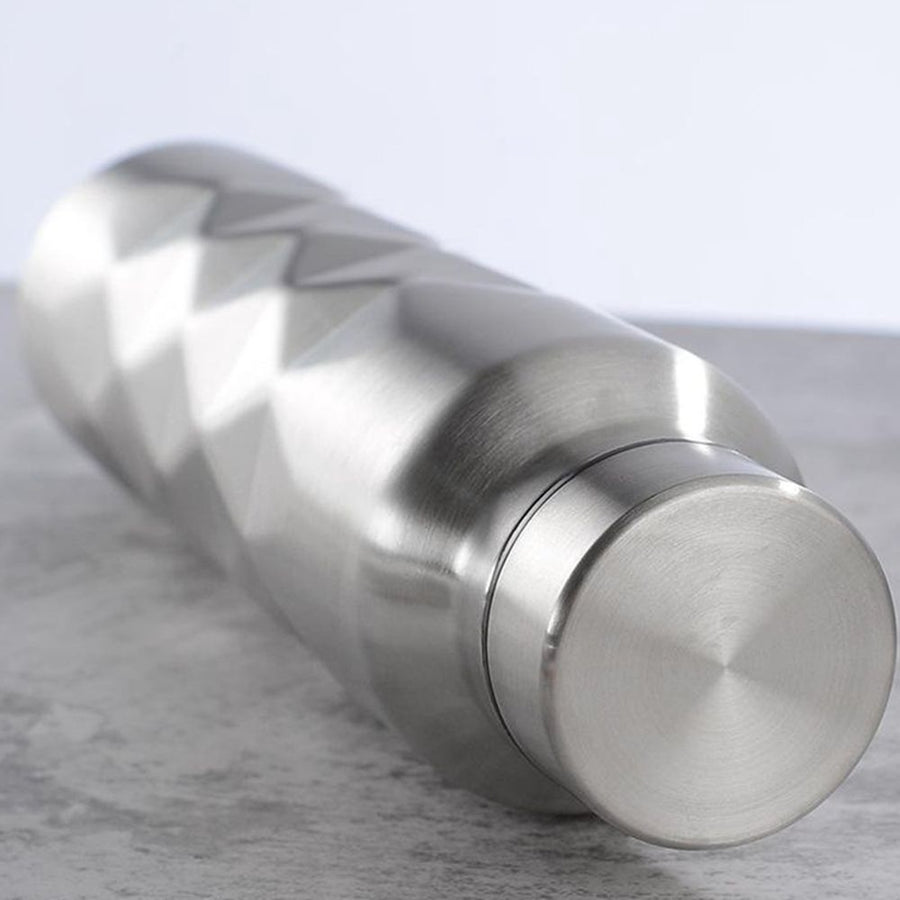 5X 1000Ml Single-Wall Stainless Steel Water Bottle Gym Sport Bottles Portable Beer Drink Bottle