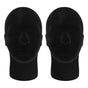 Polystyrene Black Foam Men Model Mannequin Head Dummy Stand Shop Display Hat, 2 x BLACK