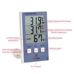 Digital Thermometer Hygrometer Indoor Outdoor Temperature Humidity Meter C/F LCD Display Sensor Probe Weather Station