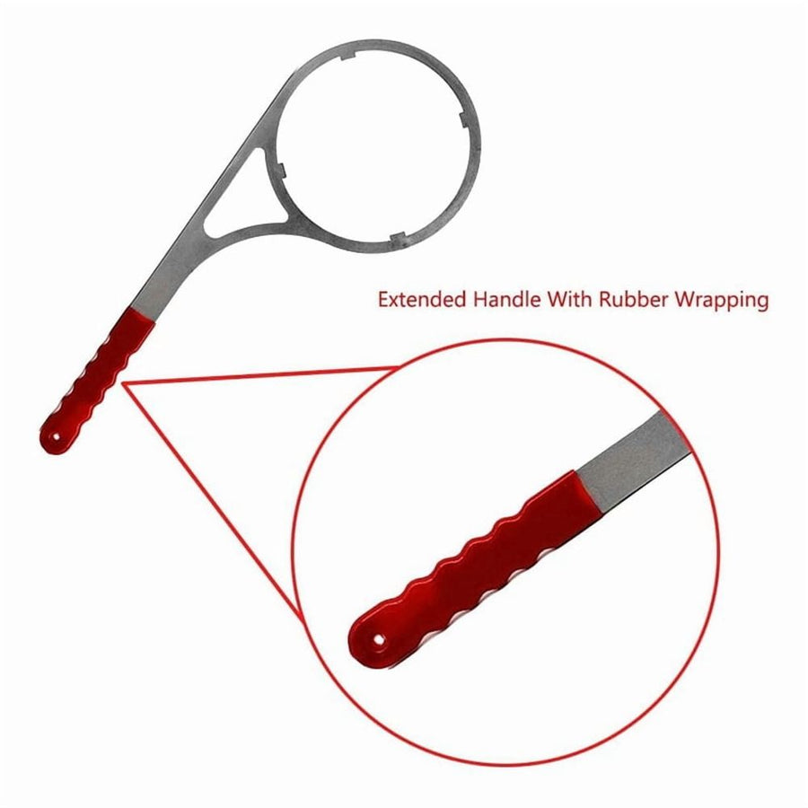 Heavy Duty Metal Water Filter Wrench,4.8 Inch Inside Diameter Housing Wrench Home