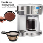 4x Reusable Coffee Basket Filter for 2-Way Brewer Coffee Maker Models 49980A, 49980Z, 47650, 49933