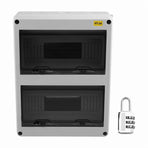 HT Series Junction Box 24WAY IP65 Waterproof Distribution Box Outdoor ABS Electrical with Lock for Circuit Breaker
