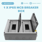 HT Series Junction Box 24WAY IP65 Waterproof Distribution Box Outdoor ABS Electrical with Lock for Circuit Breaker
